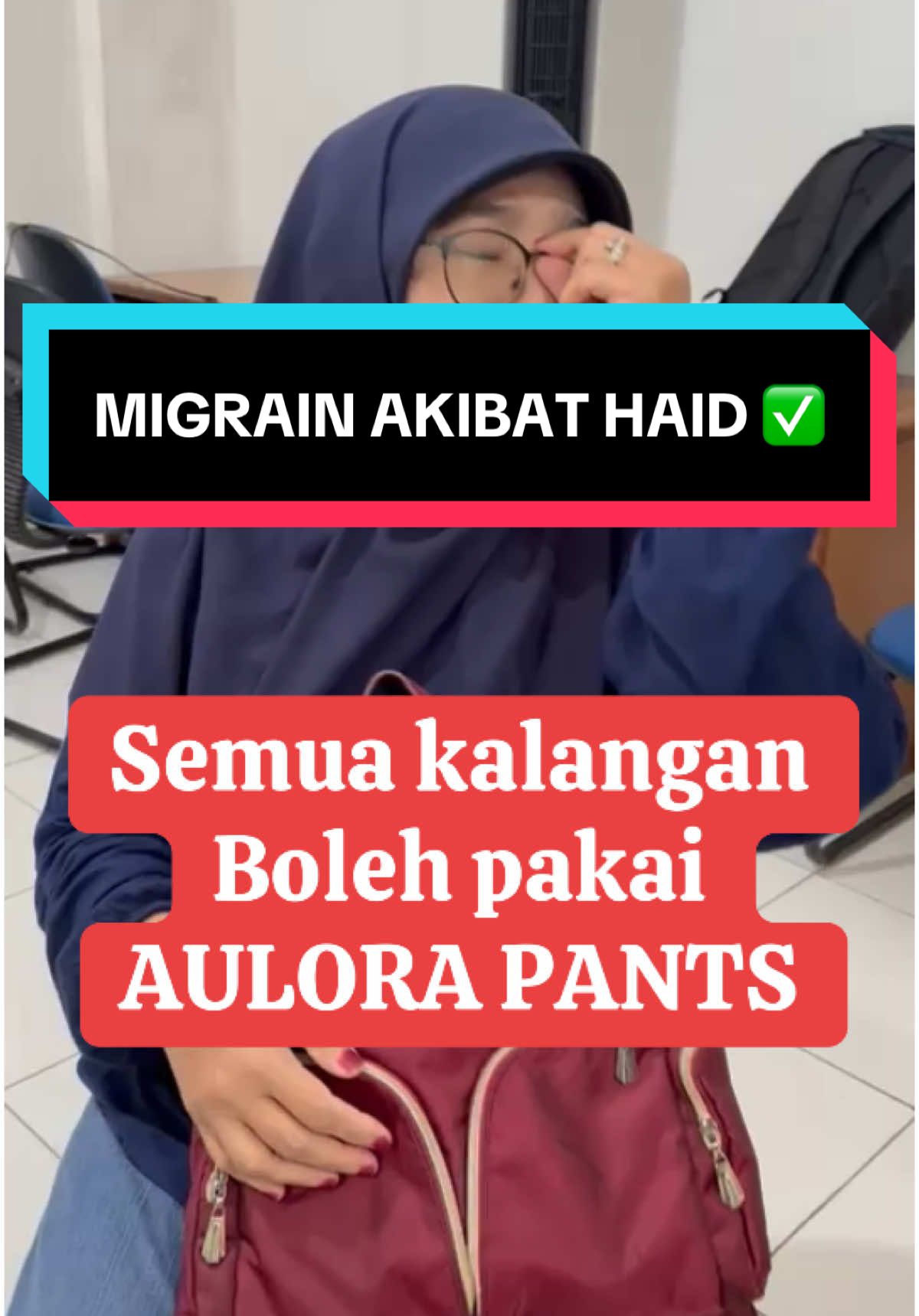 Keluhan migrain ketika haid bisa dirasakan oleh setiap wanita,nah..pakai aulora pants untuk membantu mengurangi sakit akibat haid #migrain #aulorapants #hargaaulorapants #testimoniaulorapants #ganglion #aulorajakarta #auloramedan #aulorasurabaya #auloramakassar #aulorapalembang #aulorabandung #aulorapontianak 