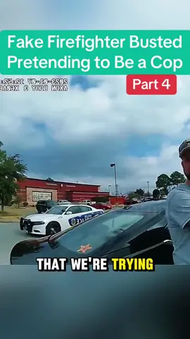 Fake Firefighter Busted Pretending to Be a Cop #cops #police #policeofficer #copsoftiktok #for #usa #flyp #viral 