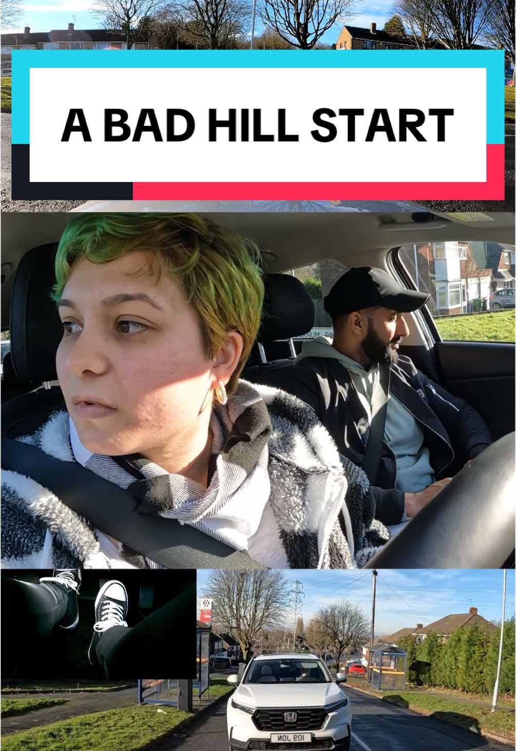 A CLOSE CALL #drivingtest #hills 