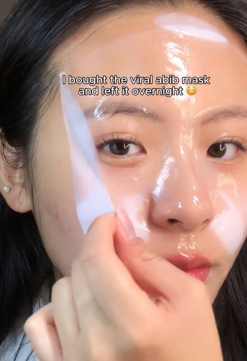 An overnight glass skin routine😴💤🌙 available on Amazon! #abib #ricejelly #abibovernightmask #sleepingmask #overnightmask #glassskin #kbeauty #koreanskincare #nightcareroutine #jellymask #abibcollagenfacemask #collagenmask #glowskin 