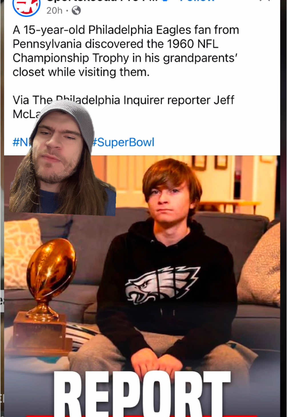 #greenscreen #nfl #football #mythical #pull #how #eagles #philly #news #kid #trophy #SuperBowl 