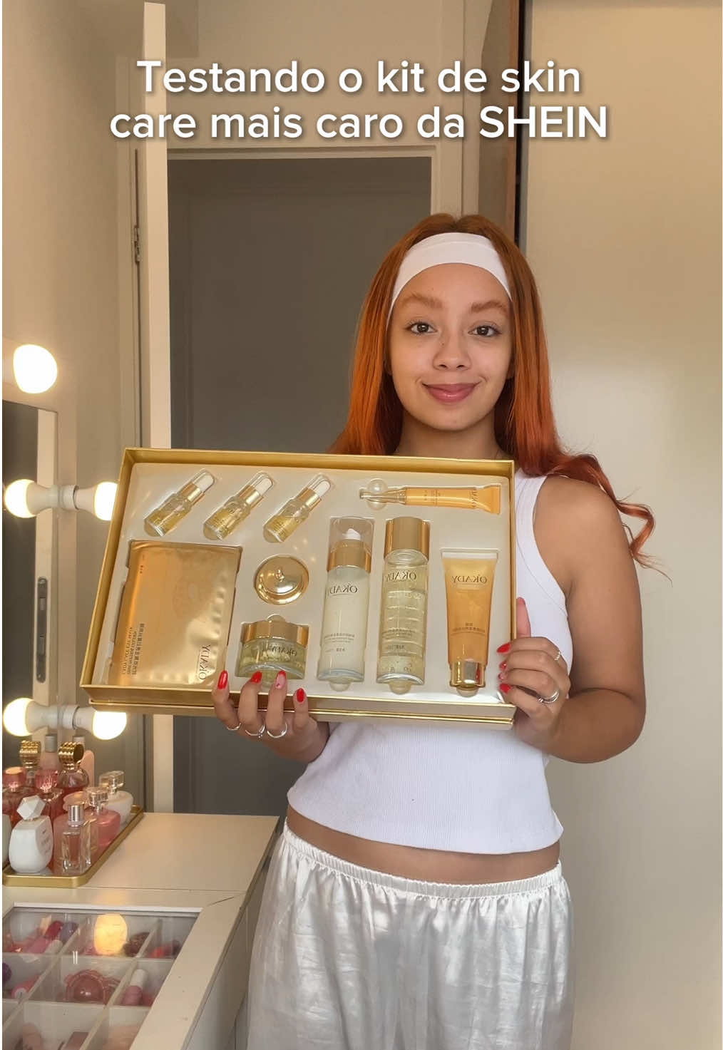 Testando o kit de skin care mais caro da Shein ✨⭐️ #skincare 