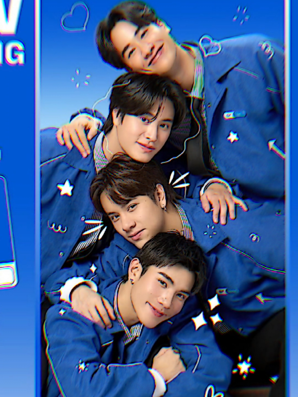 HAPPY FAMILY 🤟🏻💙 #gemini_nt #fourthnattawat #nanon_korapat #Taytawan #fypp #GMMTV 