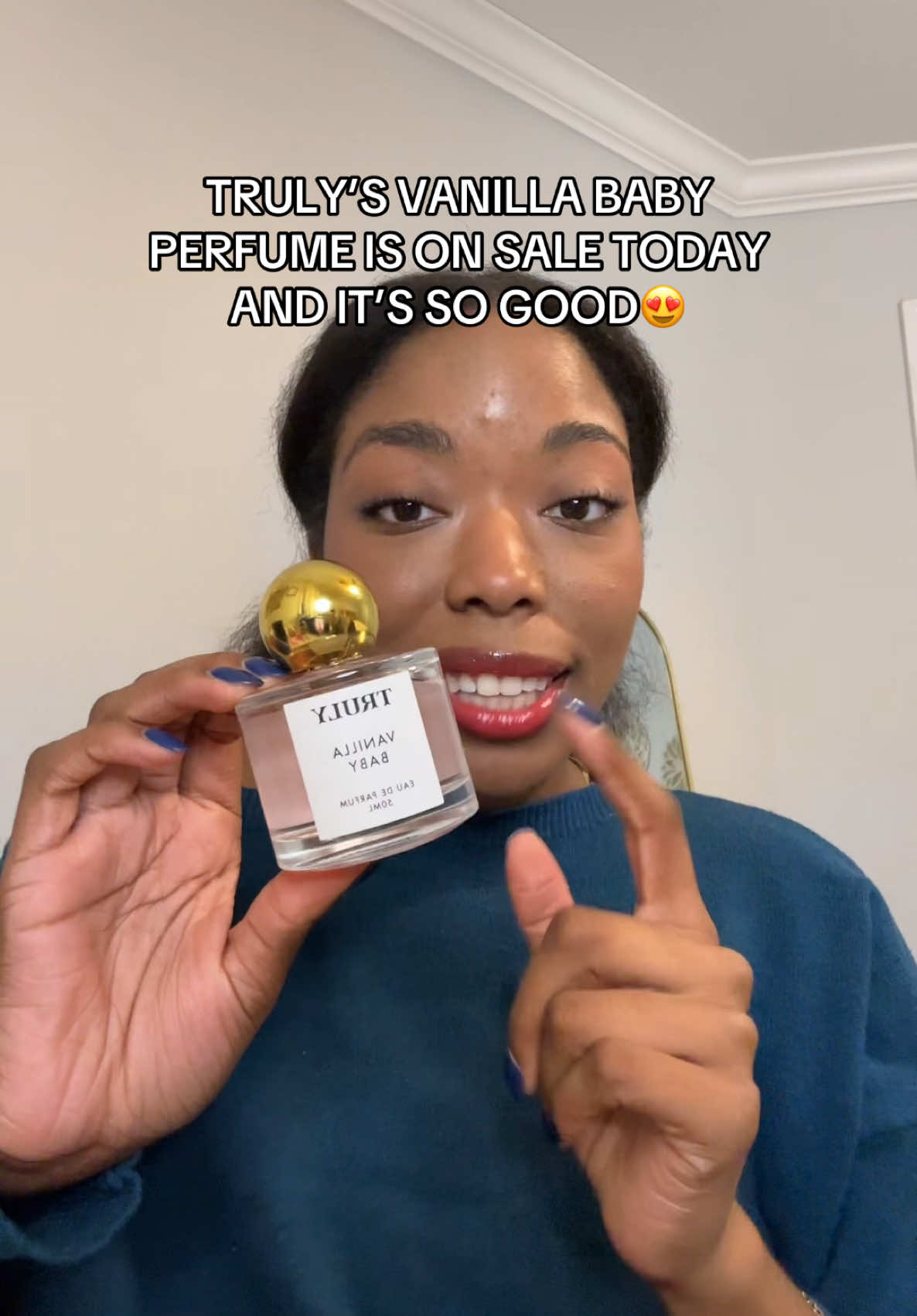 THIS PERFUME😩😍 definitely my new favorite!!! Click that orange cart while it’s 30% off! #trulybeauty #trulyperfume #vanillababyperfume #trulyvanillababy #purfume #scents 