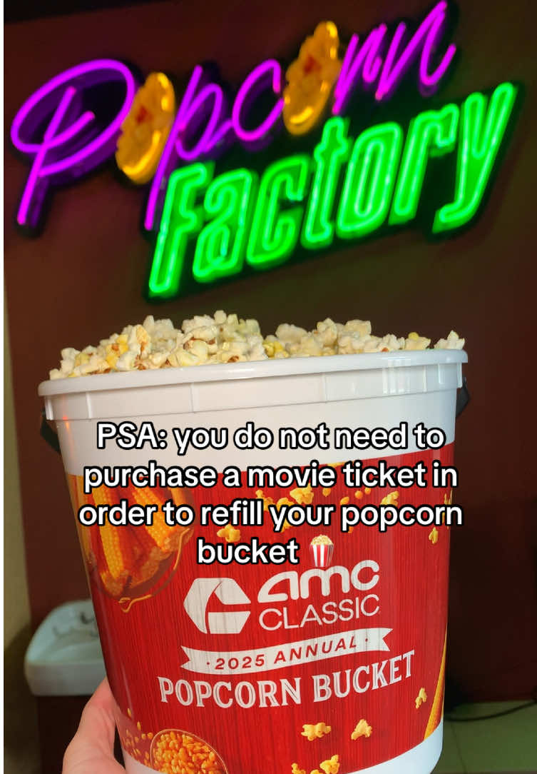 Go treat yourself to a bucket of buttery popcorn at the movies…  and enjoy at home 🤪 #popcorn #popcornbucket #amctheaters #movietheater #movietheaterpopcorn 