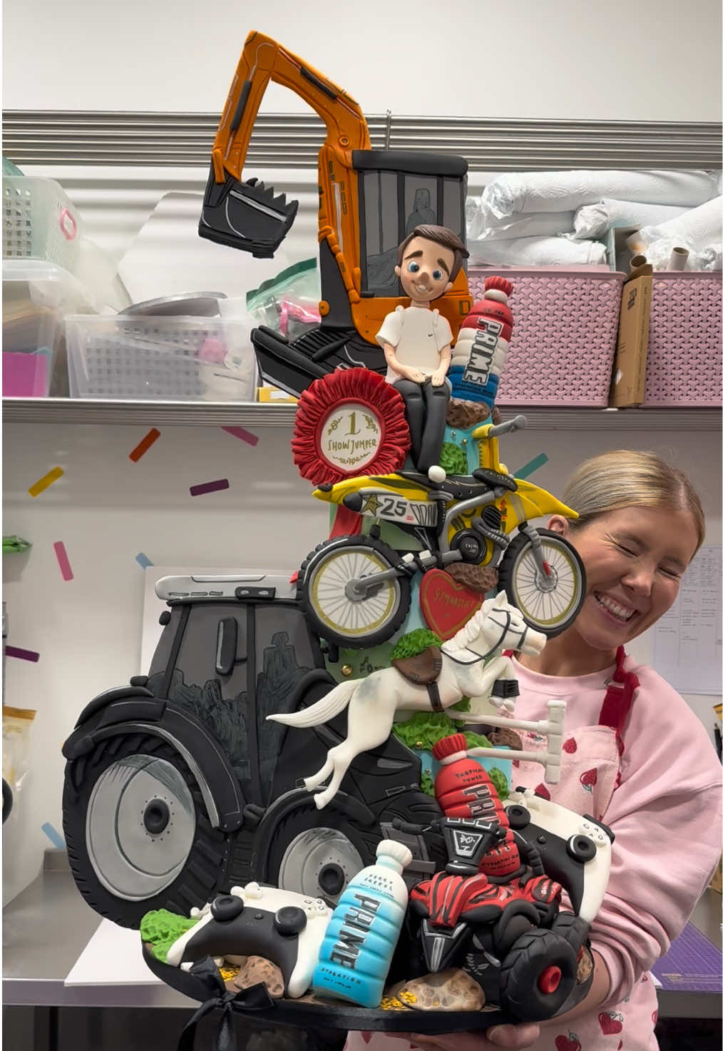just a boy and all of his favourite things @Ella Ravenscroft 🥹🚜🏇🎮 #fyp #customcakes #birthdaycake #kidsbirthdayideas #birthdaycakeideas #caketok #paintingart #cakegoals #cakevideo #bakersoftiktok #foodies #bakingtiktok #cake #cakedecorator #cakedecorating #aestheticcake