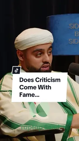 Is criticism inevitable with fame?… ⤵️  🎙️A clip from the latest episode of Side by Side Podcast with Kazi Shafiqur Rahman - Link In Bio 