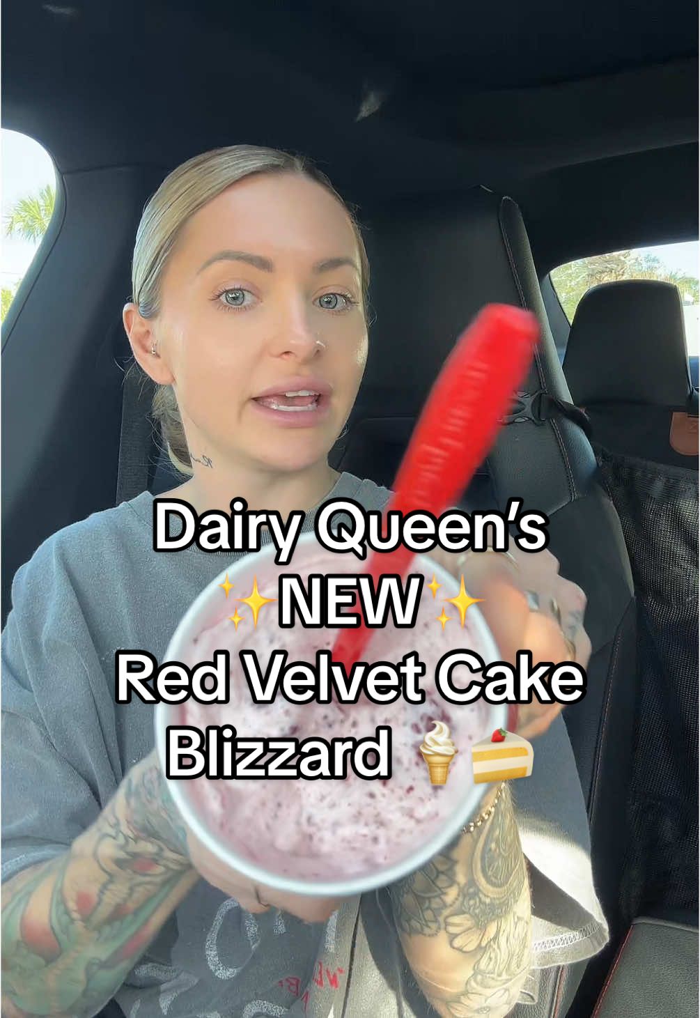 Trying Dairy Queen’s ✨NEW✨ Red Velvet Cake Blizzard 🍦🍰