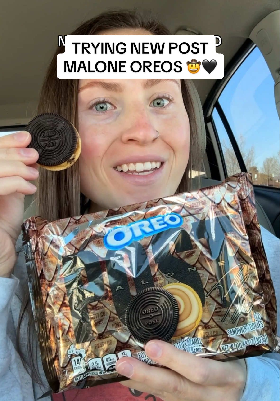 TRYING THE NEW OREO X POST MALONE FLAVOR! 🤠🖤🥛 are you going to try these? @OREO @Post Malone #oreo #postmalone #postmaloneoreo #cookies #oreocookies #oreos #saltedcaramel #shortbread #oreoflavors #newfood #dessert #snacks #walmartfinds #groceryhaul #foodfind #newfoods #snackreview #tastetest #caramel #toffee #milkandcookies #foodreview #morganchomps 