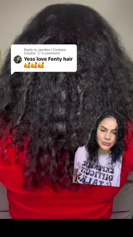 Replying to @Jamilex | Content Creator 🤍 #greenscreen #damagedhair #curlyhairroutine #curly #damagedcurlyhair #hair #hairtok #hairstyle #grwm #fenty #fentybeauty #fentyskin #fentyhair #dryhair @Fenty Beauty @Fenty Skin @Fenty Hair @Rihanna 