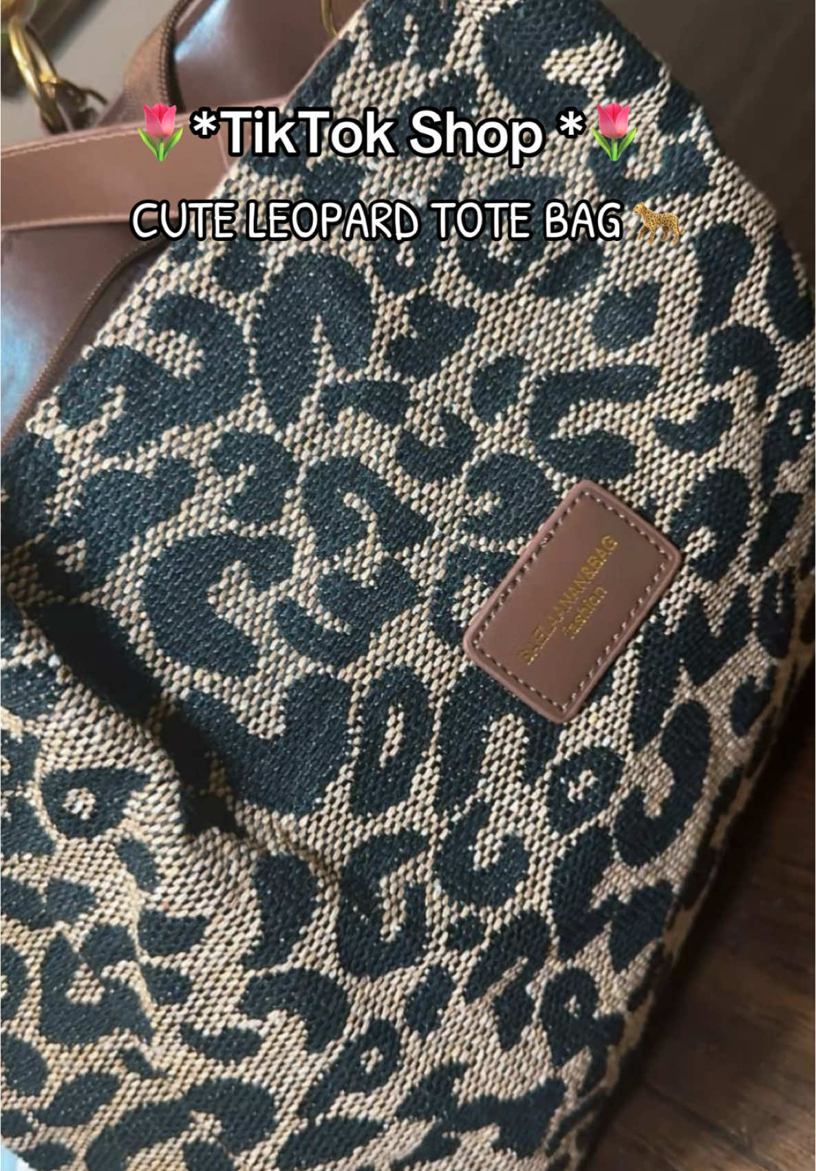 Fashion Leopard Print Tote Bag 🐆#bags #handbag #totebags #leopardtote #fyp #foryoupage 