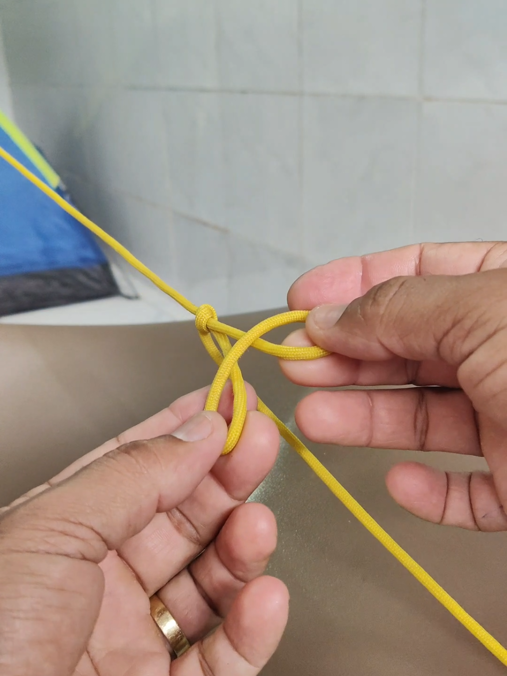 Nó para varal de roupas  #dica #nó #laisdeguia #knot #tiktok 