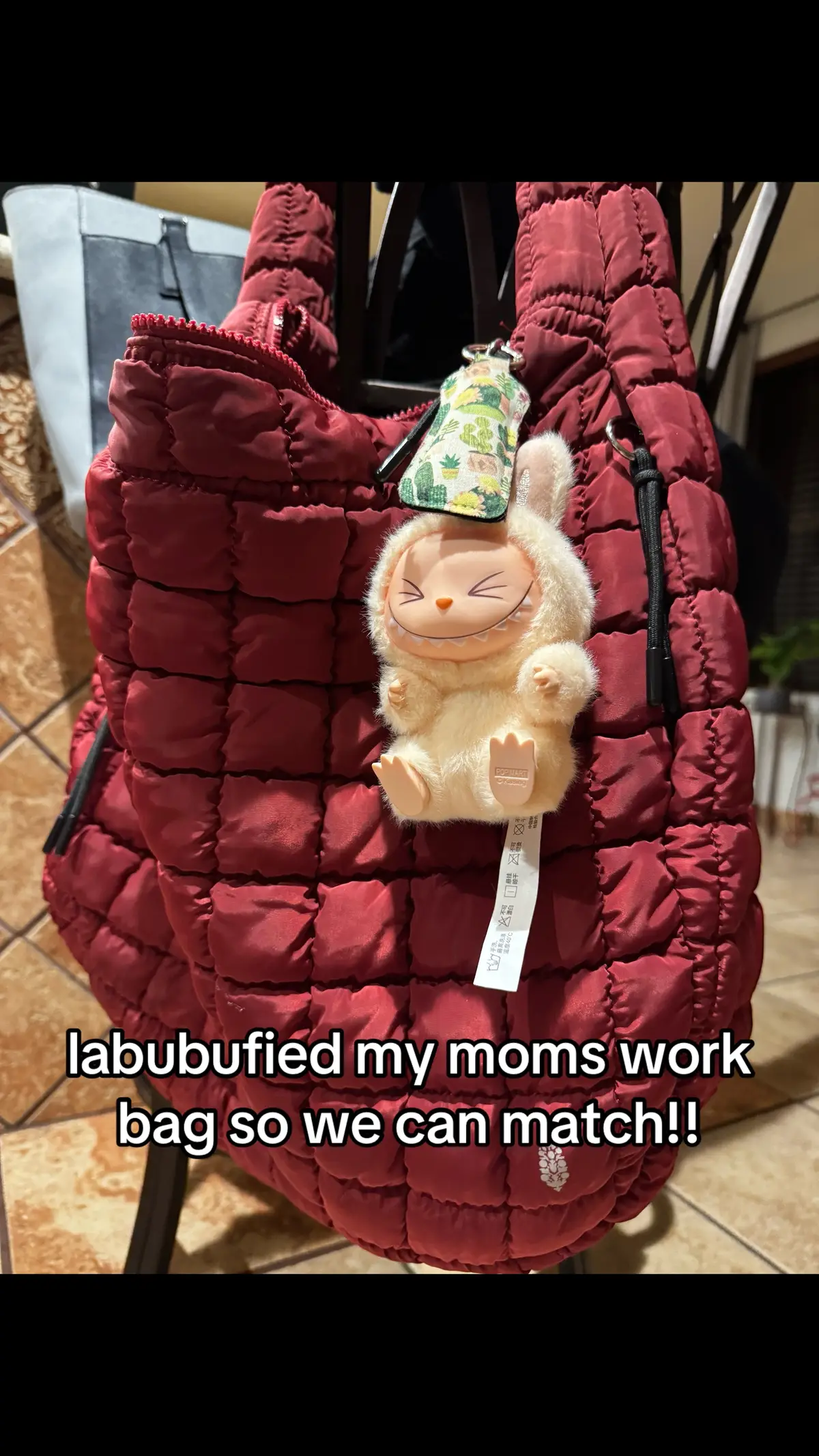 i’m so grateful she puts up with my shenanigans #labubu #popmart #labubuthemonsters #blindbox #ilovemom 