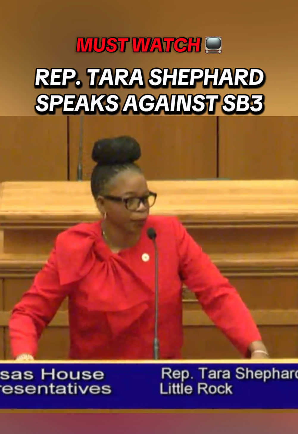 TODAY, Rep. Tara Shephard 👏ate 👏 these 👏 Republicans 👏 up 👏 Imagine voting for SB3 after hearing this 🤦  “This legislation claims to ban discrimination and special treatment. Ban discrimination and special treatment against who? What this legislation does is it ties our hands. It takes our power away. When disparities exist. When farmers or other businesses can't get loans or contracts. When communities begin to fall further behind.  When women are paid less for the same amount of work.  This legislation puts a target on the backs of decent, hardworking Arkansans. Every Arkansan deserves a fair shot: At a quality education, affordable health care, a good paying job, a life filled with opportunities and possibilities. I ask you, be on the right side of history today. Stand for the hard working, decent folks of Arkansas that sent you down here. Don't turn your backs on them.”
