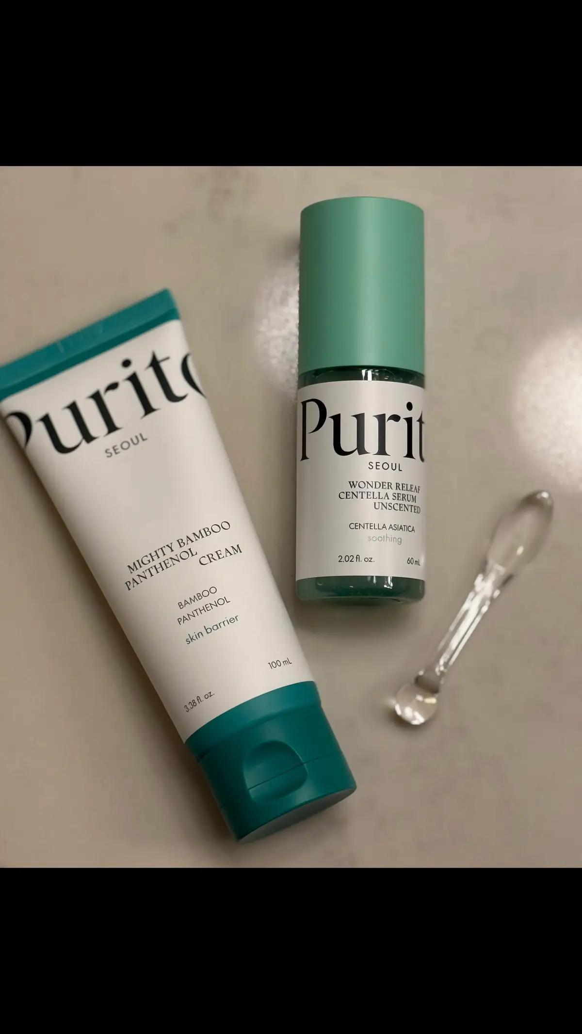 I received this product for free from PURITO and Picky ⭐️  Wonder Relief Centella Serum Uncented Serum: I like the serum, it's definitely unscented, but I'm not sure if l've seen any HUGE improvement. I had a bit of a purge experience, but I guess that can only be a good thing as it's extruding any impurities that are deep within. This serum is a soothing solution with centella, which is formulated to calm any redness and skin irritation and also is excellent for sensitive skin. Mighty Bamboo Panthenol Cream 💫  Moisturizer: Formulated with bamboo panthenol, which is excellent for the skin barrier as it strengthens the barrier itself and reinforces moisture retention in the skin. Feeling hydrated but I found I need to reapply a few layers to really feel deeply moisturized. @go.picky@picky.us @purito_official #pickyreview #gopicky #Pickyxpurito #Purito #Glowroutine #Glowduo #GlowCream #Panthenol #CentellaSerum #koreanskincare #influencer #beauty #tiktok #complimentary