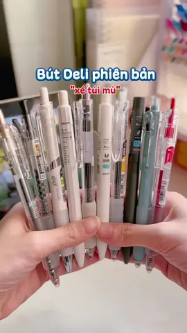 Bút nhà Deli thì thuiii đỉnh khỏi bàn gòi henn.  #xuhuongtiktok #titriviu #titchamhoc #butdeli #deli #unboxing 