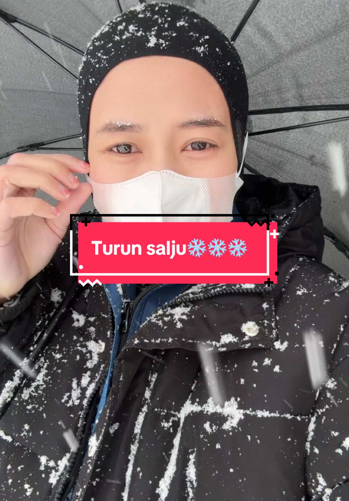 🥶🥶dingin rek...#yuki #salju #snow 