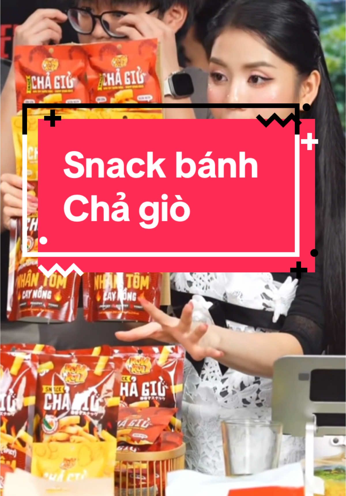 Snack bánh Chả giò #banhchagio #snackchagio #banhchagio #chagionhantom #ancungtiktok #hangdumuc #hangdumuclive #saleluongve #salegiuathang 