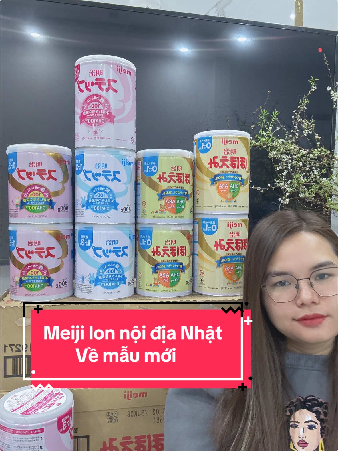 Hàng đi cont nhập khẩu chính ngạch đầy đủ tem phụ, VAT aj #Meiji lon 0-1 mẫu mới: #420k *8 freeship #Meiji lon 1-3 mẫu mới: #320k *8 freeship (mix có thìa ạ) Thanh 0-1, Thanh 1-3: 480k *6 freeship date t12/25 (thanh k đổi mẫu ạ) #xuhuong #xuhuongtiktok #vtvcab 