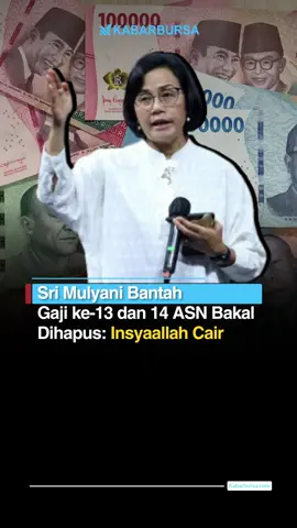 Sri Mulyani Indrawati, Menteri Keuangan, menegaskan bahwa gaji ke-13 dan ke-14 bagi aparatur sipil negara (ASN) akan tetap dibayarkan. Pernyataan ini dilontarkan sebagai tanggapan atas isu yang beredar mengenai rencana penghapusan tunjangan tersebut, menyusul instruksi Presiden Prabowo Subianto untuk melakukan efisiensi anggaran. “Insyaallah, sudah dianggarkan,” kata Sri Mulyani di Mal Grand Indonesia Jakarta, Kamis, 6 Februari 2025. Gimana menurutmu? 🤔 Kunjungi kabarbursa.com atau klik link di bio kami untuk informasi seputar investasi dan keuangan pasar modal🙌🏻 #gaji13asndihapus #gaji13 #gaji14 #asn #thr #gajiasn #srimulyani #menkeu #presidenprabowo #prabowosubianto #prabowo #ekonomiindonesia #berita #beritaterkini #news #newsupdate #viral #ihsg #ihsghariini #beritasahamhariini #indonesia #viral #titaniuminvestor