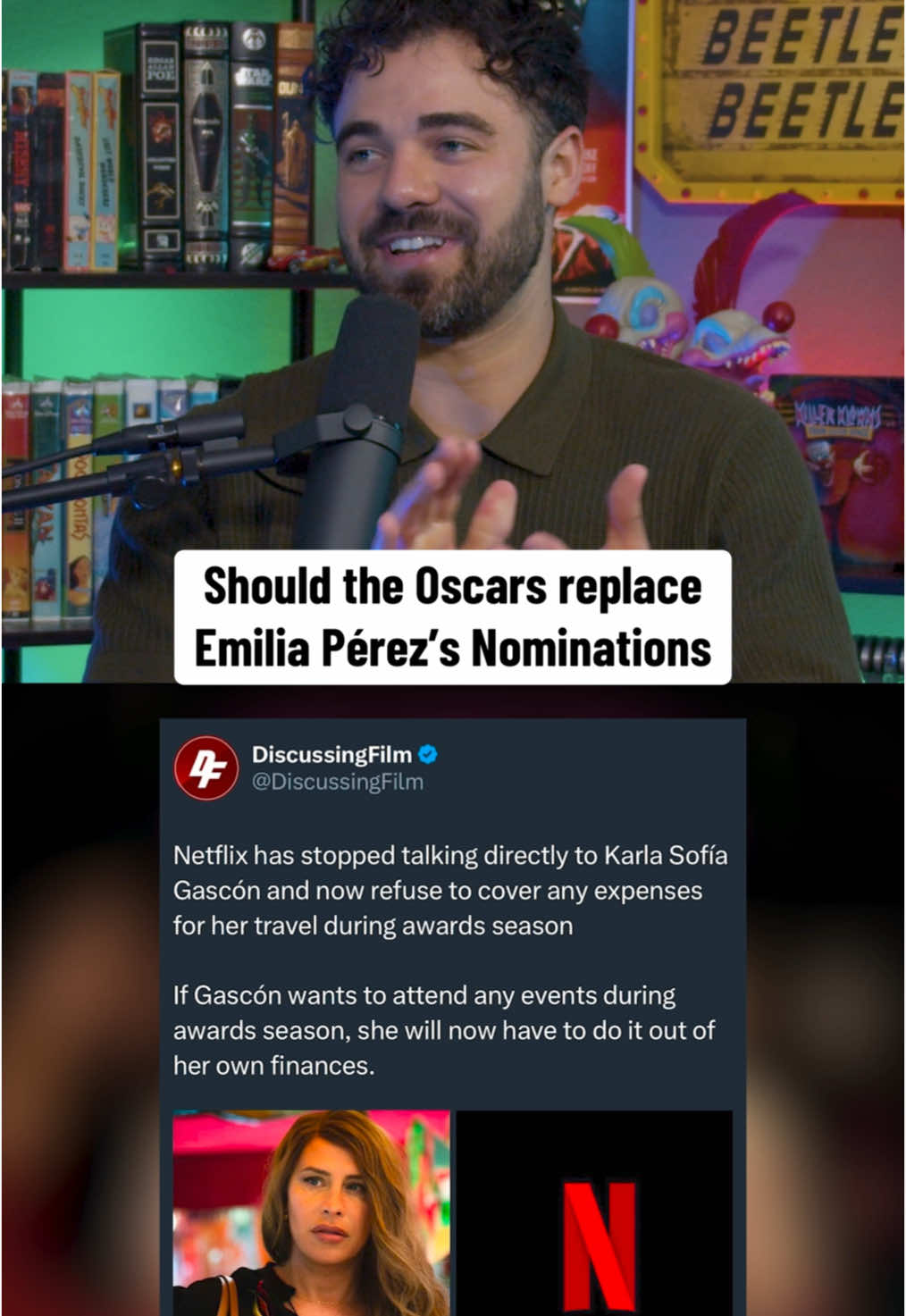 Karla Sofía Gascón facing backlash from old tweets resurfacing #movie #emiliaperez #netflix #oscars #academyawards #hollywood #karlasofiagascon #lgbtq #isawthetvglow #fyp #fypシ #foryoupage #fypシ゚viral 