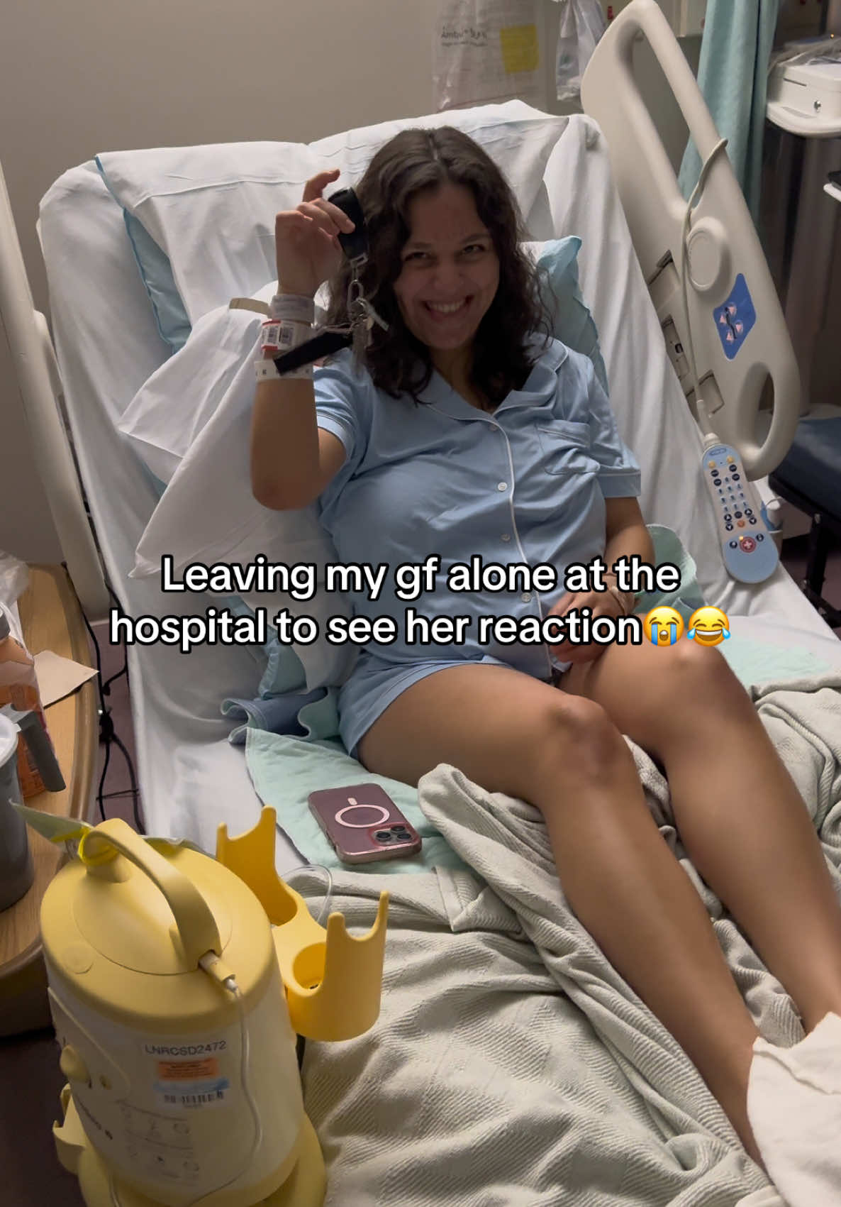 How’d she get my keys?😭😂 #girlfriend #couple #boyfriend #pregnant #mom #Love #fyp 