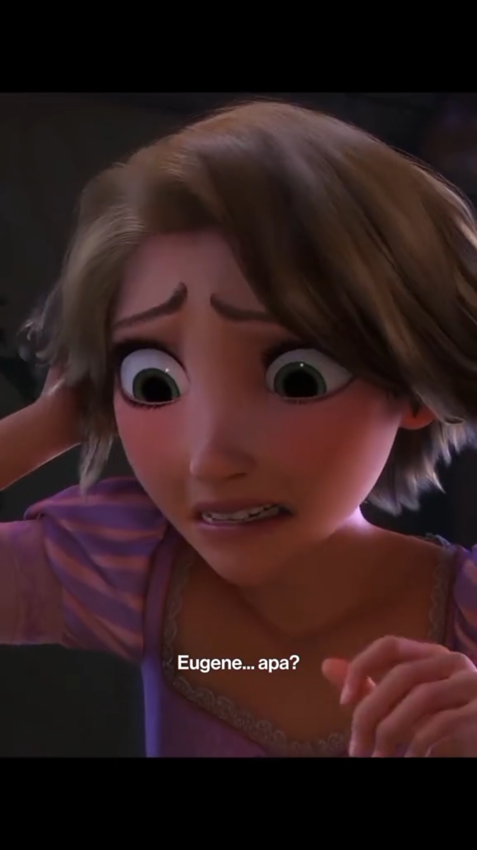 Tangled - Bahasa Indonesia  Flynn memotong rambut Rapunzel  #rapunzel #tangled #disney #viral #film #kartun #fyp 