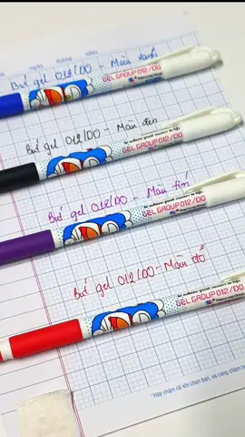 Bút mực Gel hình Doraemon thú vị GEL-012/DO #hthuan77 #thienlong #vanphongpham #doraemon 