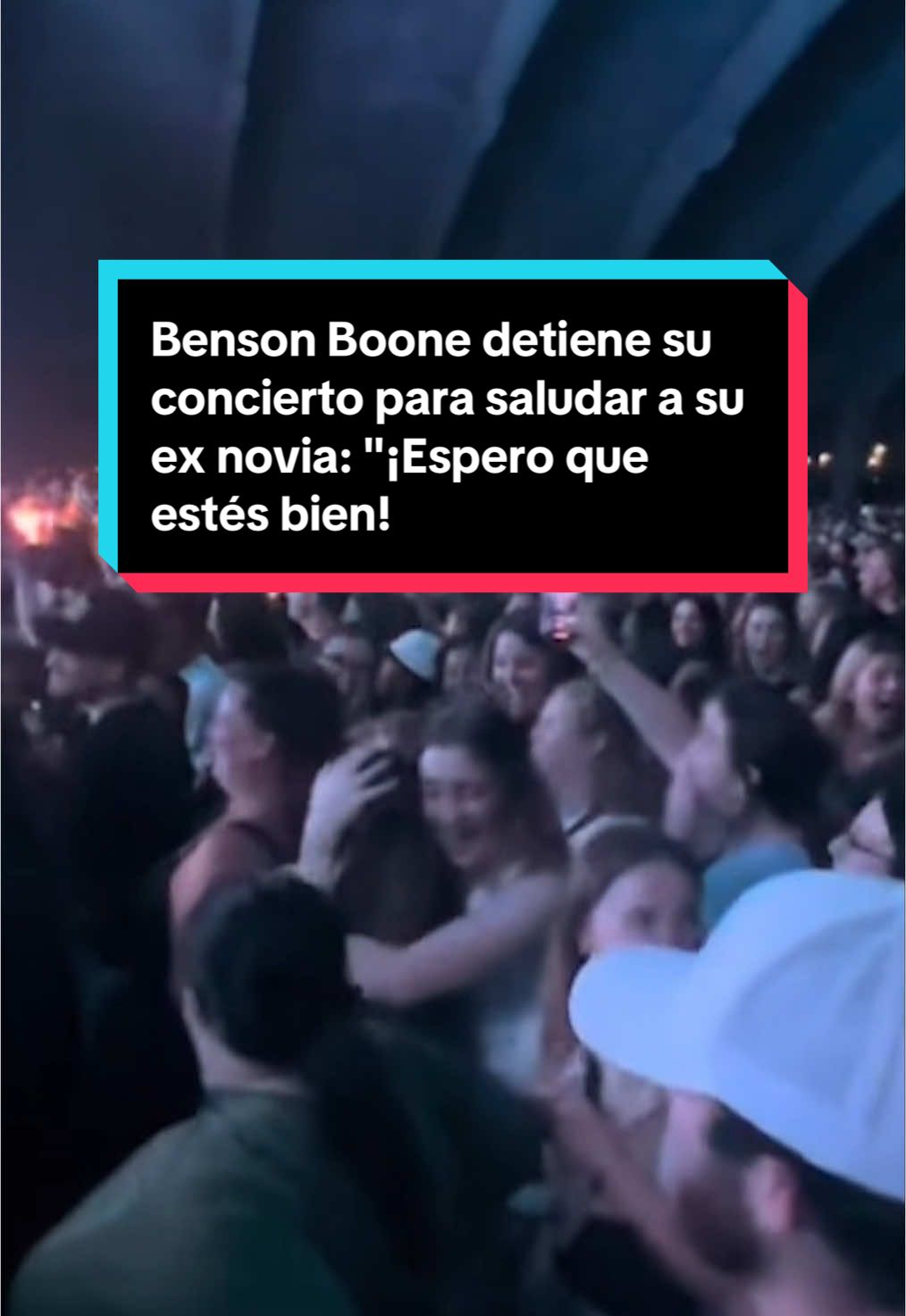 🗣️¿Cuántas probabilidades hay de encontrarte con tu ex después de varios años?: esto es lo que le ha ocurrido a Benson Boone en uno de sus conciertos 🎙️Después de esta tremenda 