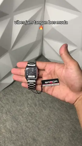 Jam tangan pria rantai dari Sanda model kotak sangat mengesankan dengan modelnya yang classic membawa kesan mewah🔥 #fypage #soundviral #jamtanganpria #fypシ゚viral 