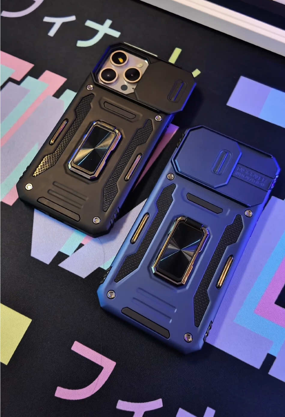 😎😎 This is Luxury Shockproof Phone Case with Metal Bracket. it can protect the lens and is available in black and blue color. ❤️❤️You can buy it by clicking the link below!#phonecase #iphonecase #iphone15 #TikTokShop #fyp #buyit 