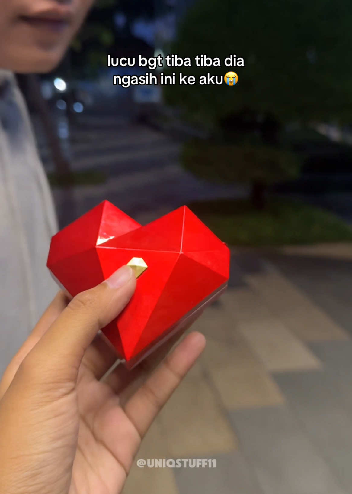 makasih sayang surprise cincinya😭🥹#giftvalentine #ValentinesDay #idekadovalentine #kadovalentine #kadocewek #giftboxbunga #promesring #kotakcincin #boxcincin 