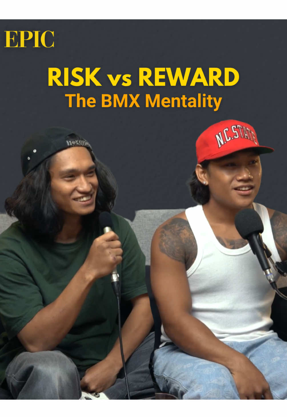 Risking the possibility of pain for the bliss of freedom? Let’s hear what these BMX brothers - @Kyle Garcia and @KC Garcia have to say why they do what they do.  #Epic #EpicBMX #BMX #bmxlifestyle