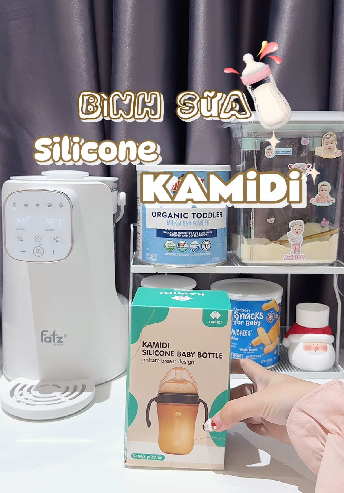 Chiếc bình sữa Silicone KAMIDI thứ 2 của em Dâu 🍓🍼✨ #dailyvlog #unboxing #review #binhsua🍼 #Kamidi #KamidiHieudieumemuon #binhsuaKamidi #binhsuasilicone #binhsua #mebimsua #trending #xuhuong #tiktok #fyp #xybca 