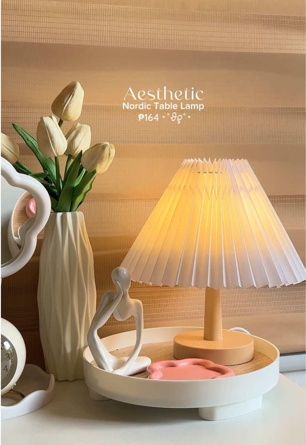 Nordic Wood Style Table Lamp ₱164 ☁️💡 #tablelamp #woodlamp #nordiclamp #lamp #lamp #roomlamp #nordictablelamp 