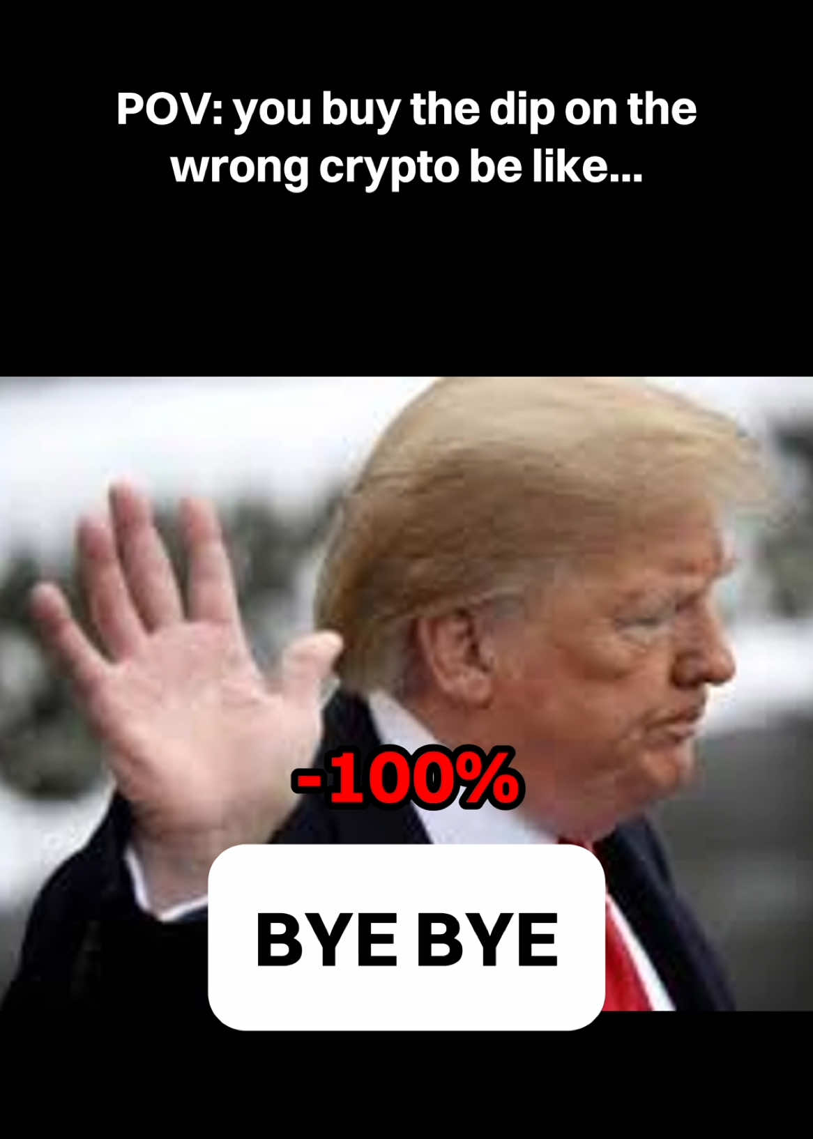 POV: you buy the dip on the wrong #crypto be like 😭 #Bitget #cryptotrading #cryptomemes #fyp