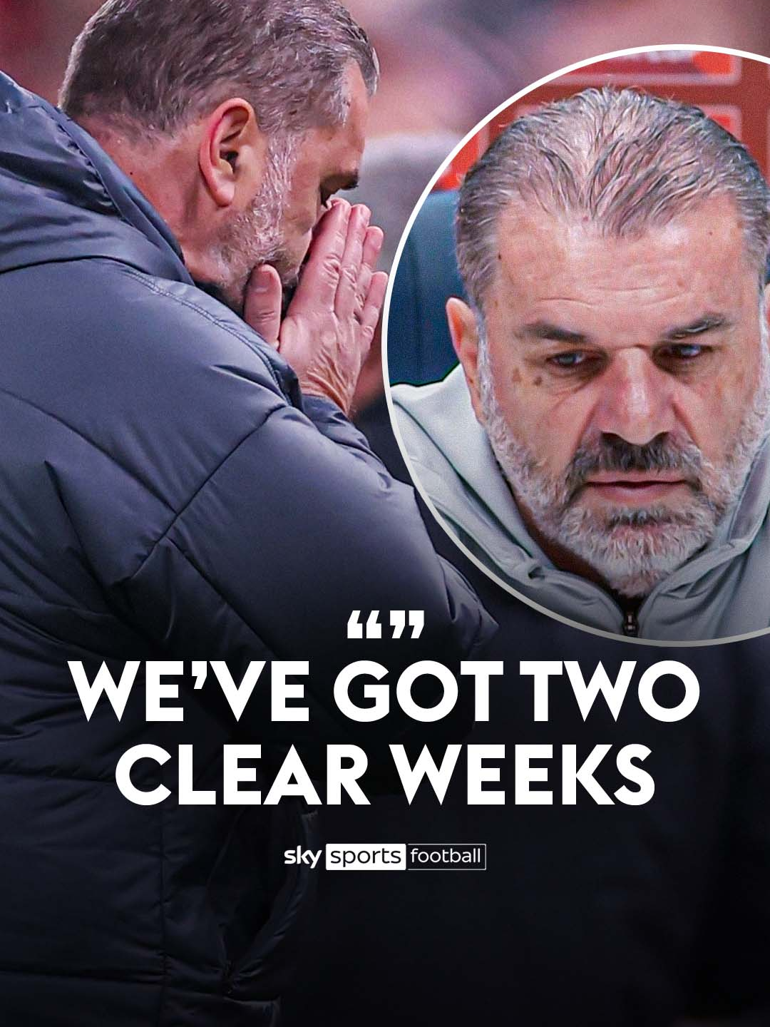 Ange Postecoglou says the next two weeks will determine Spurs' season 😨 #tottenham #spurs #footballtiktok #ange #PremierLeague