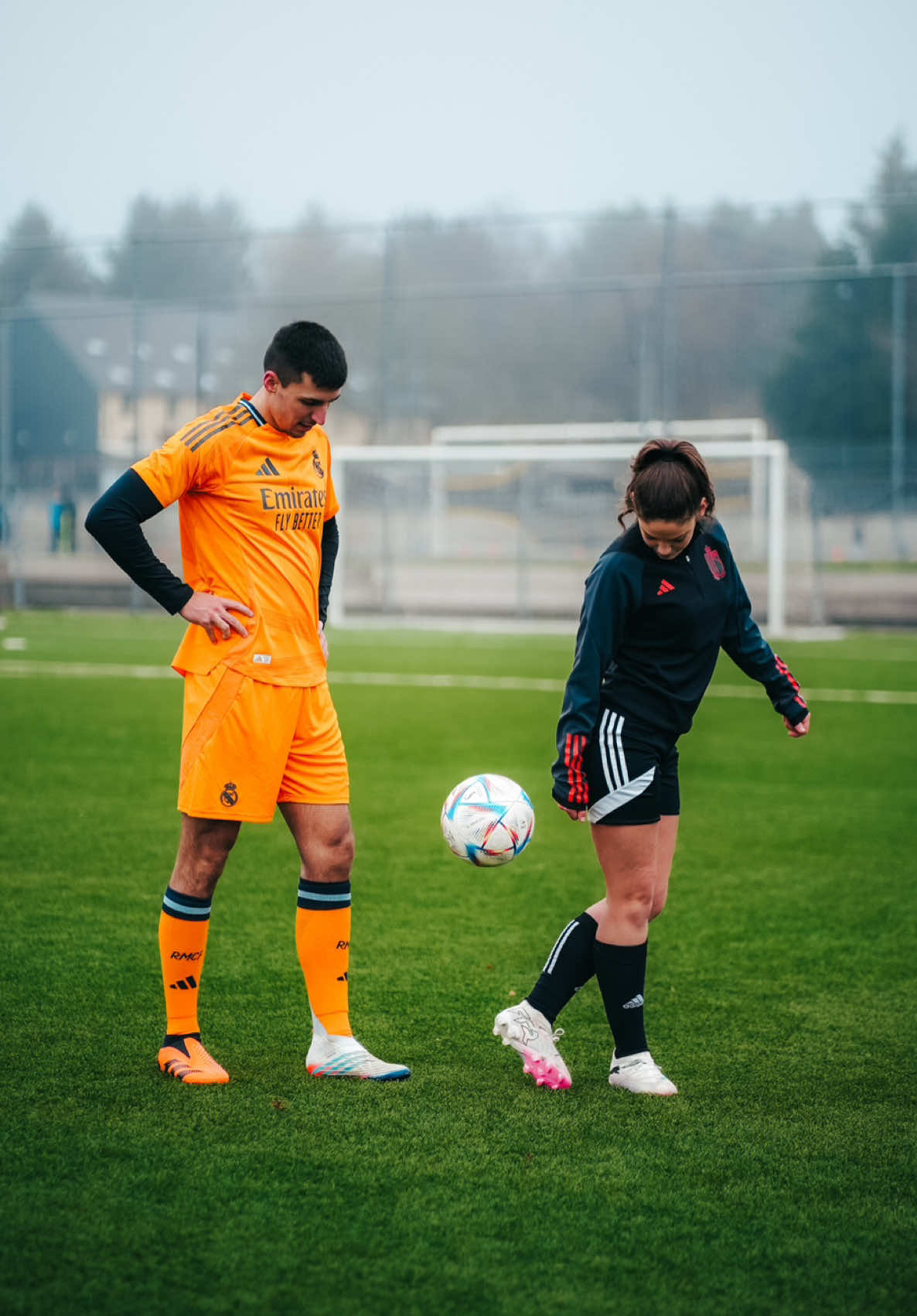 She learned a new Football Skill ⚽️ #football #madrid 