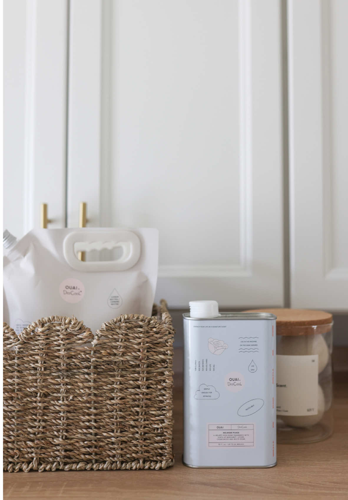The @THE OUAI x @dedcool Melrose Place Dedtergent is back for good! #OUAIPartner If you’re looking to
 elevate your Sunday reset or laundry routine, this is the detergent for you! It has the most luxe, rose scent & it’s concentrated so a little goes a long way! I especially love using it for delicates and bedding. I seriously can’t get enough. Plus once you run out you can buy a refill bag and use your same canister over and over! #theouaixdedcool #theouai #restock #laundrytok #laundryroom #organizedhome #organizewithme #refillday 