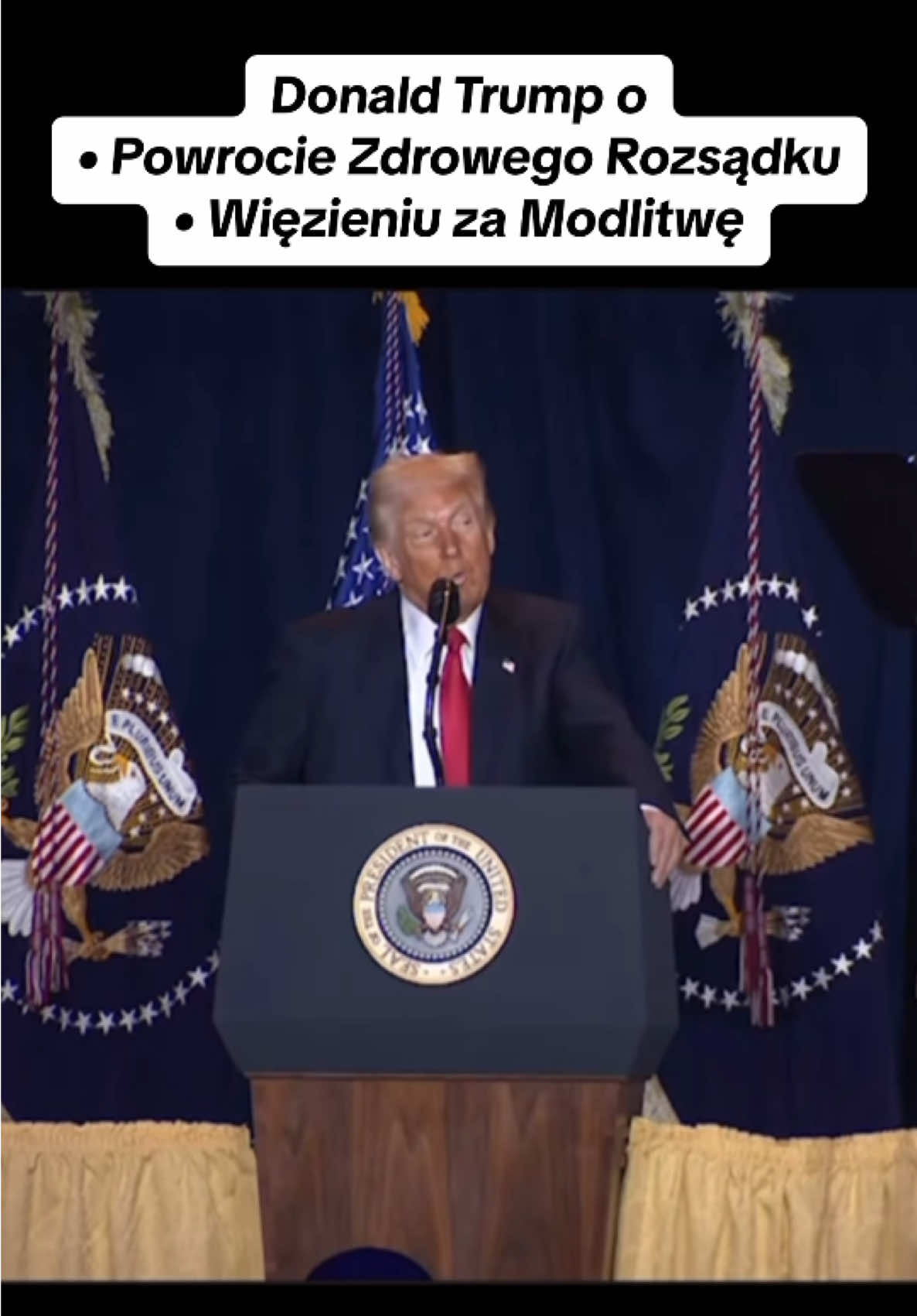 Donald Trump o Zdrowym Rozsądku i Więzieniu za Modlitwę #dc #dlaciebie #viral_video #donaldtrump #usa_tiktok #trump2024 #fyp #tiktokviral 