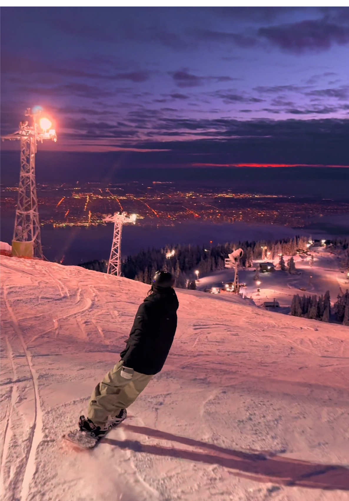 Still living in a dream #fyp #snowboarding #foryou #sunset 