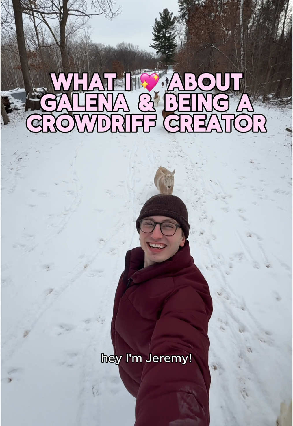 💘 For Valentine’s Day, we asked some of our beloved Creators by CrowdRiff to share what they love about their destination and being part of our community! Kicking it off with @jerumy | chicago travel ugc at @Visit Galena! (GOAT-lena? I’ll workshop this...) 🐐  #loveletter #travellove #travelvideo #travelcontent #travelcontentcreator #galenaillinois #contentcreator 