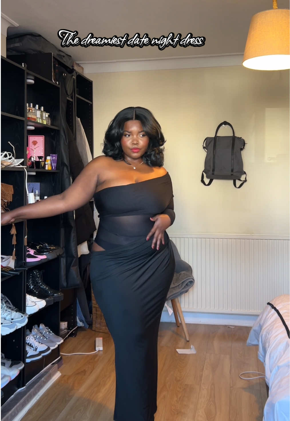 Hadn’t seen this dress on someone my size ✨ #valentinesdayoutfit #datenightideas #plussizefashion #plussizetiktok #fyp #viraldress #creatorsearchinsights 