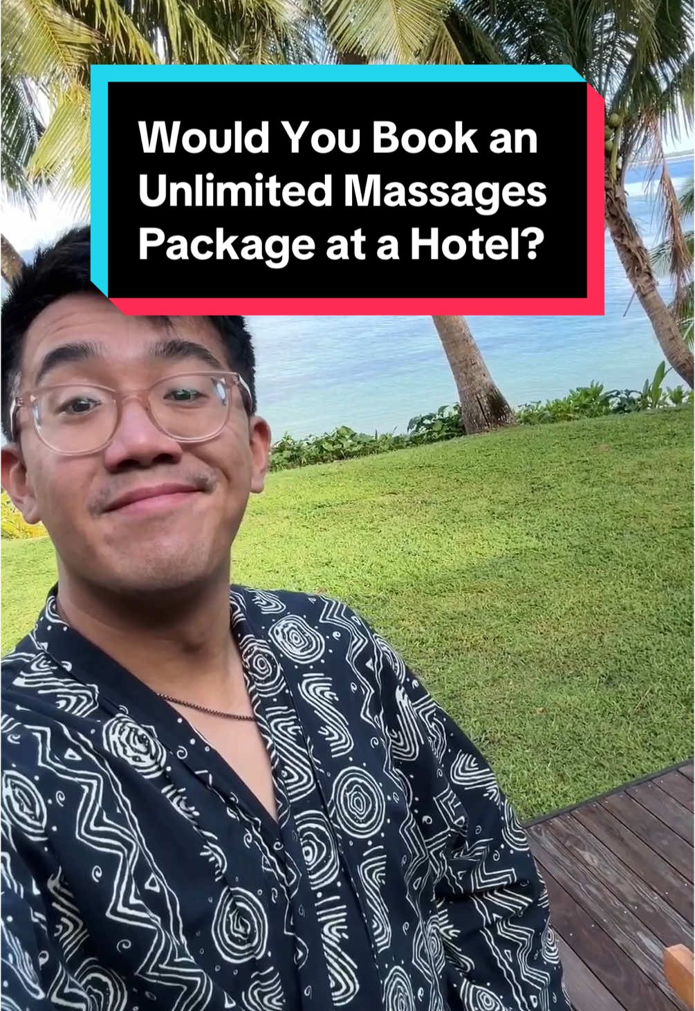 It’ll be the most relaxing vacation of your life 😌 Would you book an unlimited massages package at a hotel?  🎥 @Chris Dong, T+L contributor  #travelvlog #luxuryresort #wellness #spa #fiji 