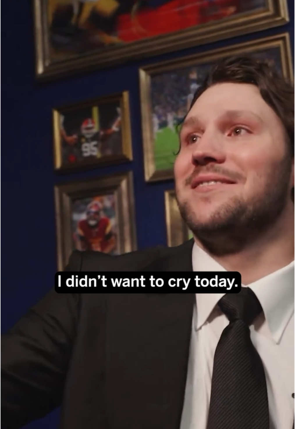 Josh Allen got emotional watching patients he's visited at the Oishei Children's Hospital in Buffalo congratulate him on winning his first NFL MVP award❤️ (🎥 @Buffalo Bills) #nfl #buffalobills #joshallen #bills #wholesome 