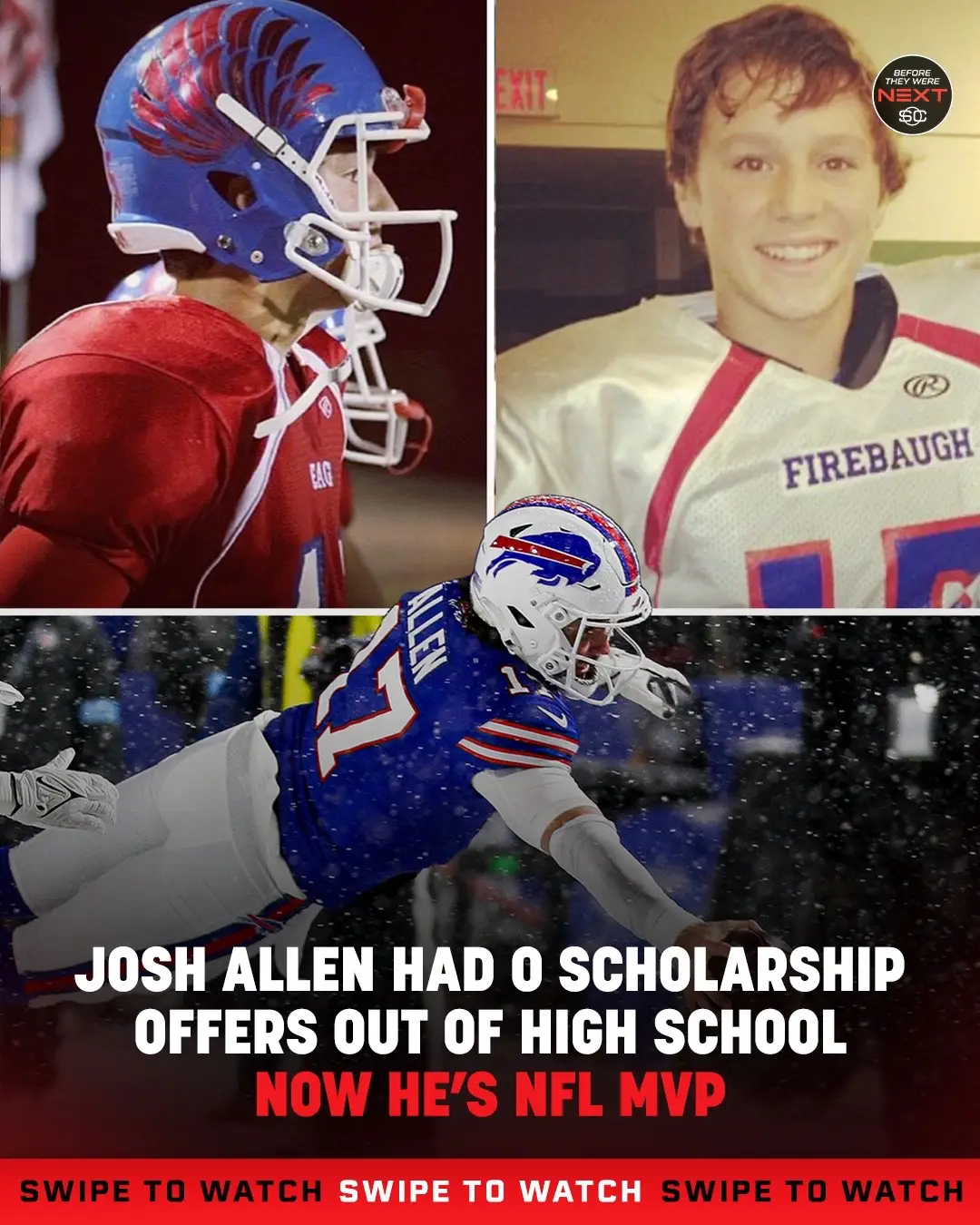 #JoshAllen stuck with it 💯 #NFL #MVP 