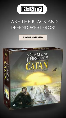 The Night’s Watch needs a leader—will it be you? Build, trade, and defend the Wall in A Game of Thrones CATAN. Outplay your rivals and claim the title of Lord Commander. Are you ready to take the Black? #GameOfThrones #Catan #BoardGames #WinterIsComing