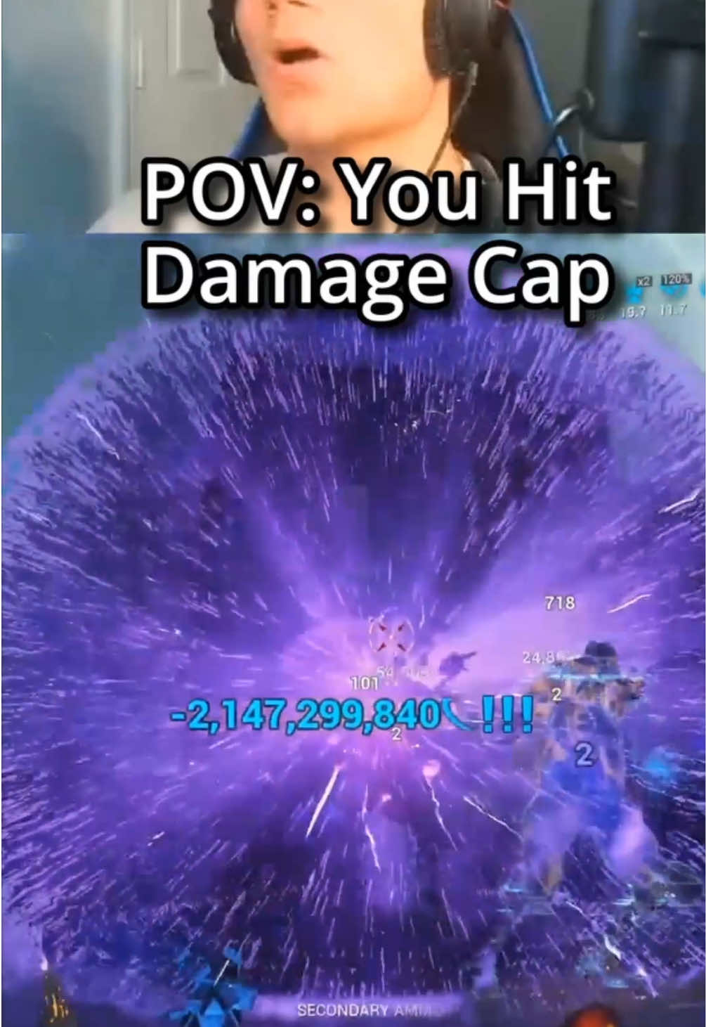 When You Hit Damage Cap #fyp #gaming #warframe #warframecommunity 