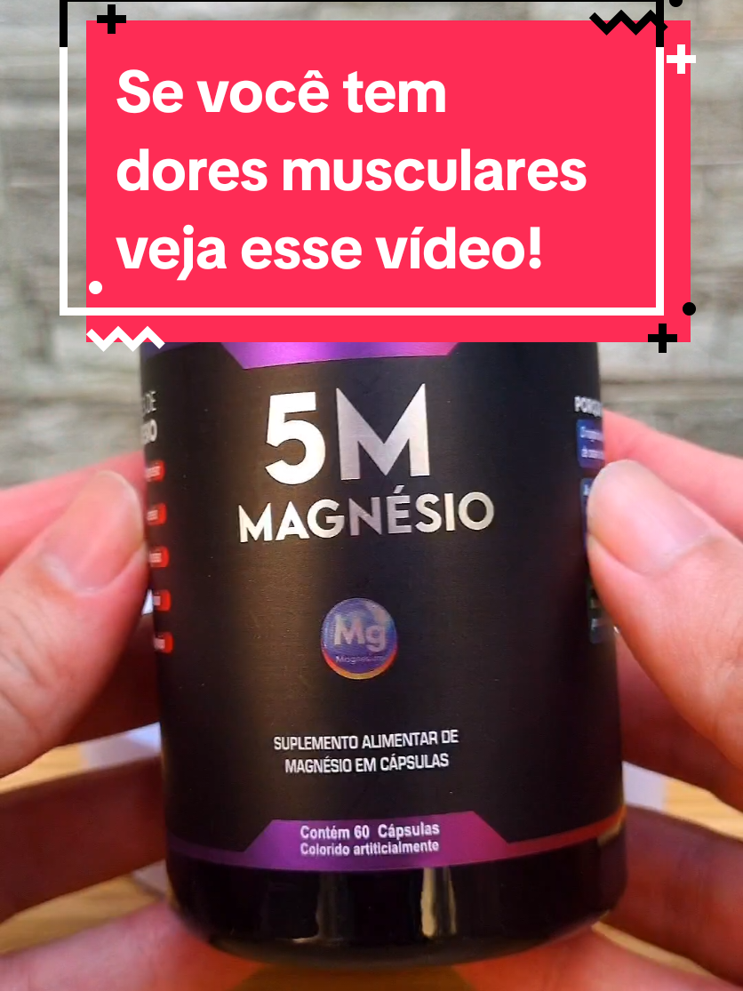 Se você quiser adquirir o magnésio 5M o link de compra está fixado na bio. #magnesio #magnesio5m #fibromialgia #artrite #artrose #doresmusculares 