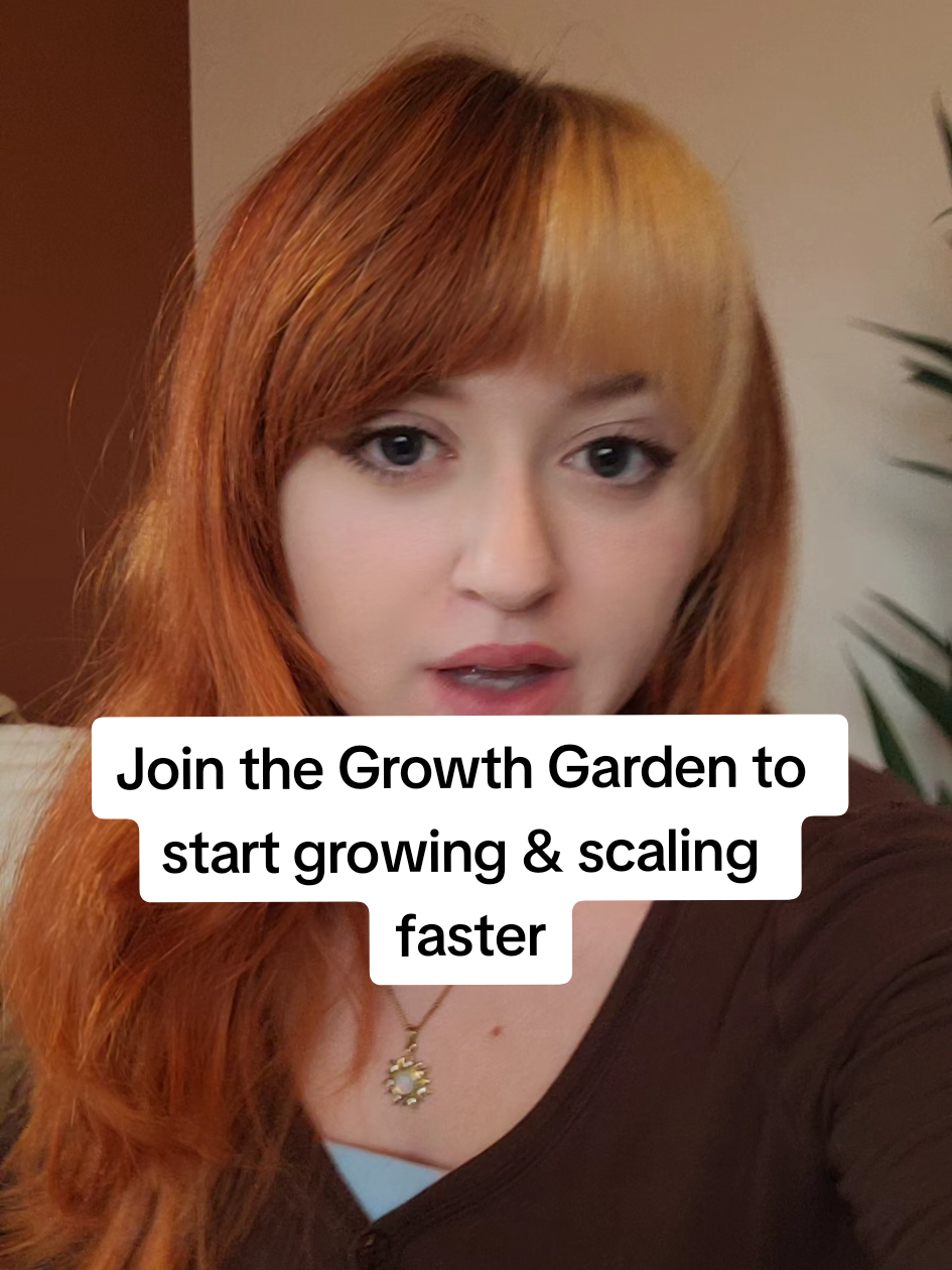 Boost your views, grow a community, and scale inside the Growth Garden. #tiktokgrowth #smallcreativebusiness #womanentrepreneurs #tiktokstrategy 